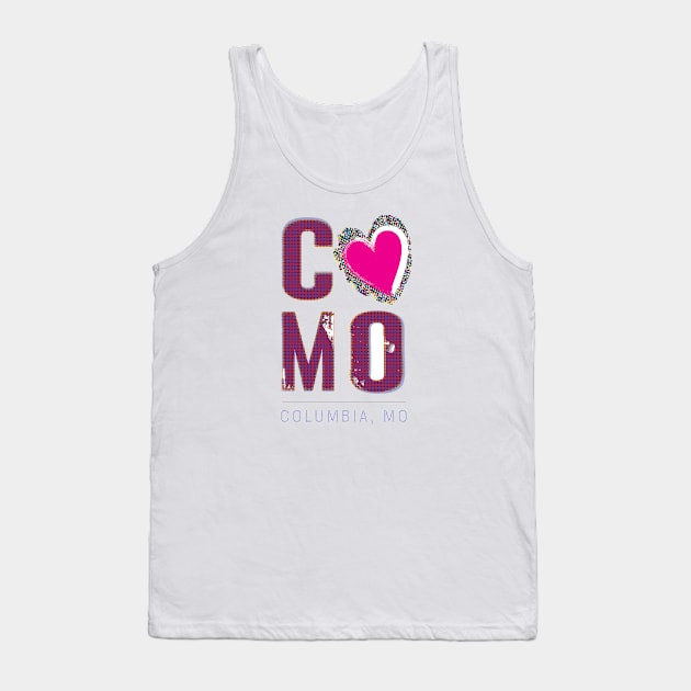 CoMo Love - Columbia, Missouri Tank Top by MandaTshirt